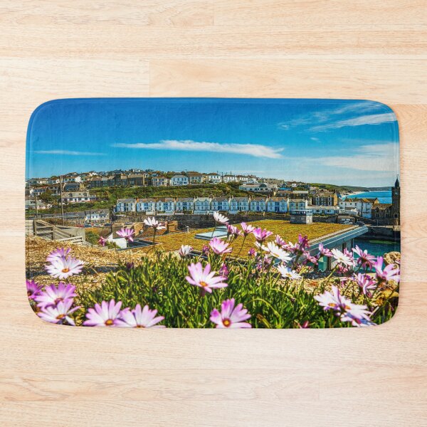 Item preview, Porthleven Harbour with Flowers and Clock Tower designed and sold by Paul Thompson Photography.