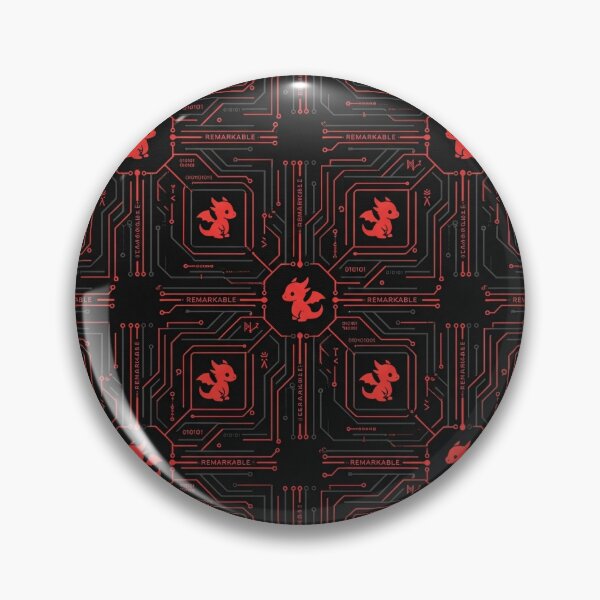 Item preview, The Technomancy Circuit: Red Dragon Monogram Matrix designed and sold by MarkRemarkable.
