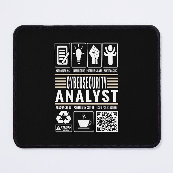 Item preview, Funny Cybersecurity Analyst Job Description Icons QR Code designed and sold by MerchMaxxing.