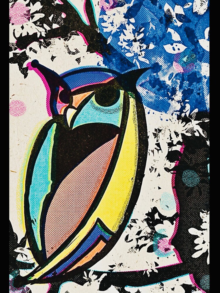 Thumbnail 4 of 4, iPhone Case, Vintage owl risograph designed and sold by MidnightARTing.