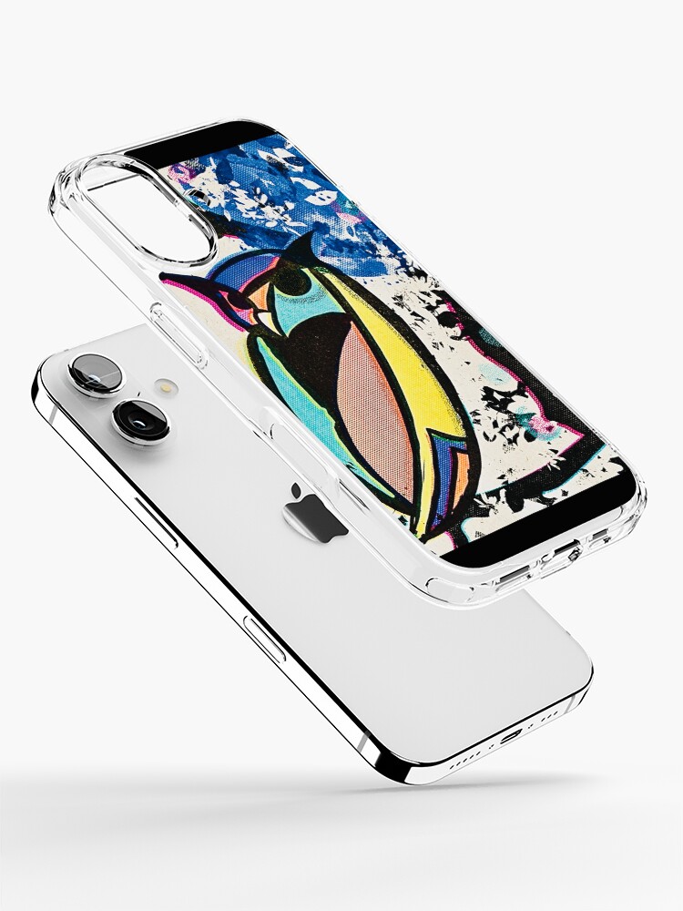 Thumbnail 2 of 5, iPhone Case, Vintage owl risograph designed and sold by MidnightARTing.