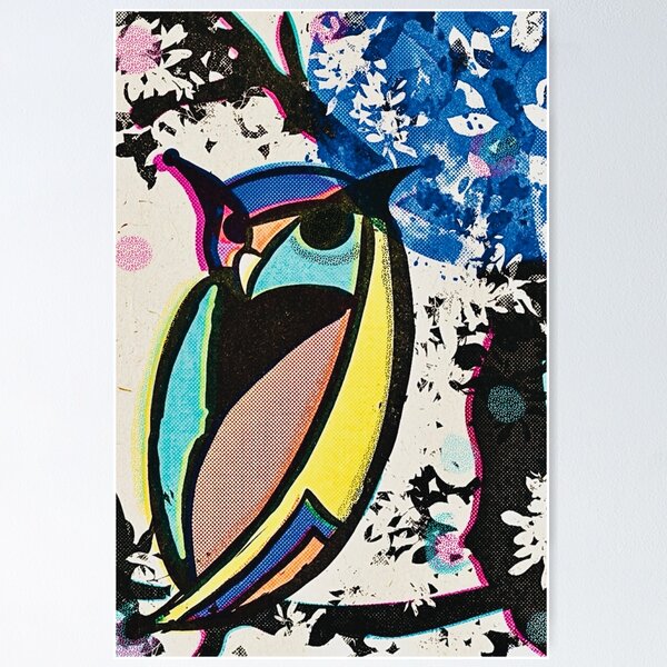 Item preview, Vintage owl risograph designed and sold by MidnightARTing.