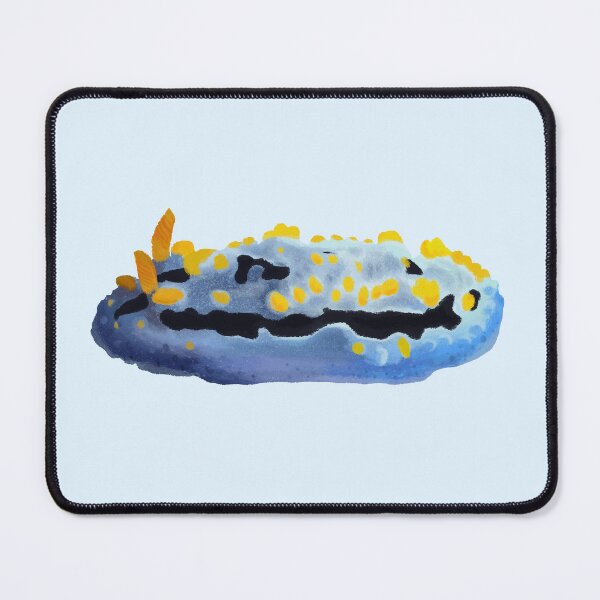 Item preview, Nudibranch - sea slug - Phyllidia Coelestis - blue designed and sold by Poulpimousse.