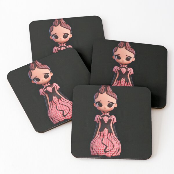 Item preview, Lace Noir Doll in Pink Polka Dress designed and sold by AirCrayons27.