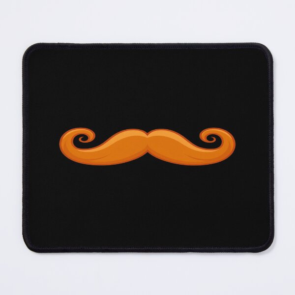 Item preview, Bold Retro Orange Mustache Graphic | Fun Minimalist Facial Hair Design for Stickers & Apparel designed and sold by Bright Nest Studio.