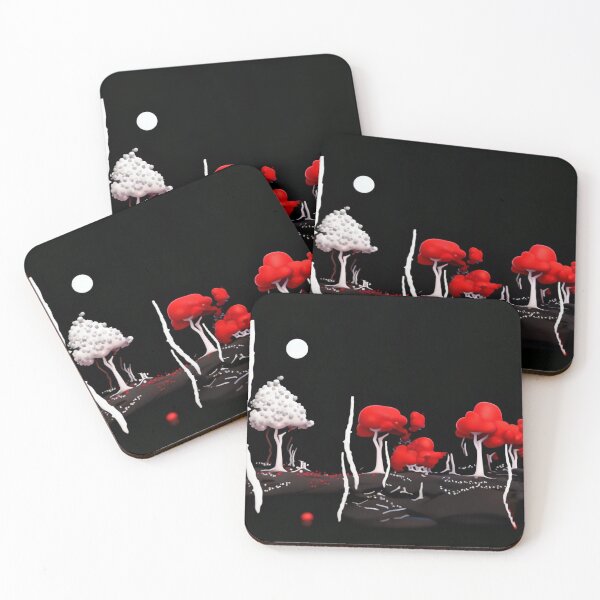 Item preview, Red Forest Night-scape designed and sold by AirCrayons27.