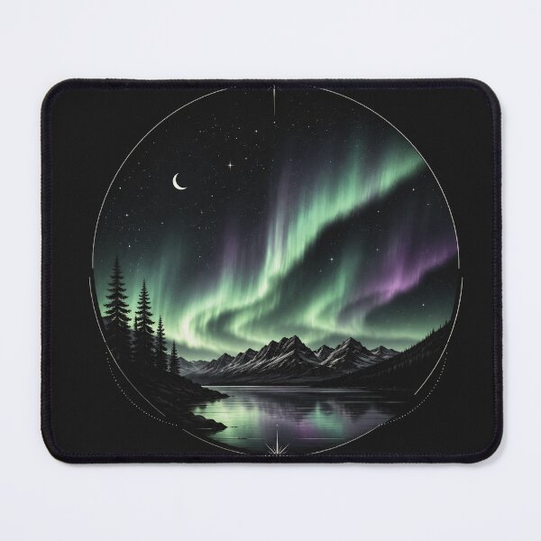 Item preview, Celestial Northern Lights Mystical Landscape - OVENYX designed and sold by NeproParis.