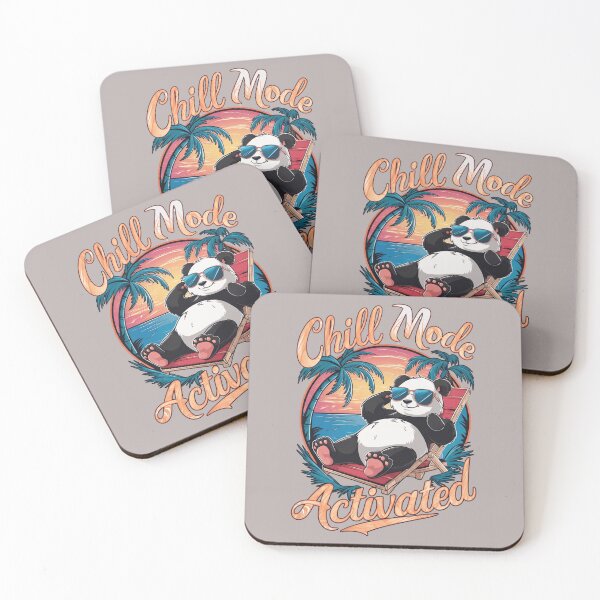 Item preview, Funny Panda Lounging on Beach Chair Summer Vacation designed and sold by designerr23 ⭐⭐⭐⭐⭐.