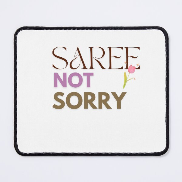 Item preview,  Saree Not Sorry | Brown Girl Aesthetic Retro Sticker designed and sold by AeraArts.