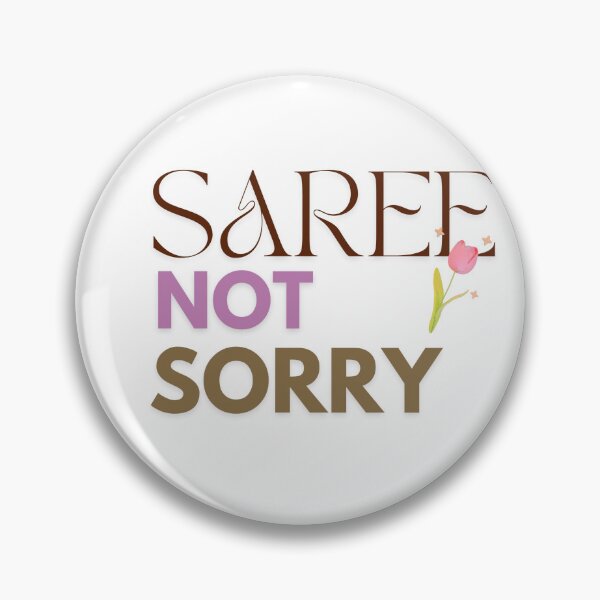Item preview,  Saree Not Sorry | Brown Girl Aesthetic Retro Sticker designed and sold by AeraArts.