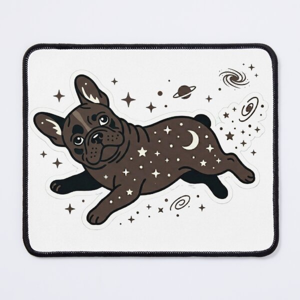 Item preview, Space French Bulldog Cosmic Celestial Sticker designed and sold by NadinGerasi.