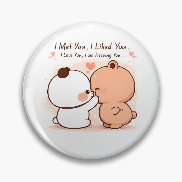 Item preview, I Met You I Liked You I Love You Cute Bear Couple designed and sold by flixus99.