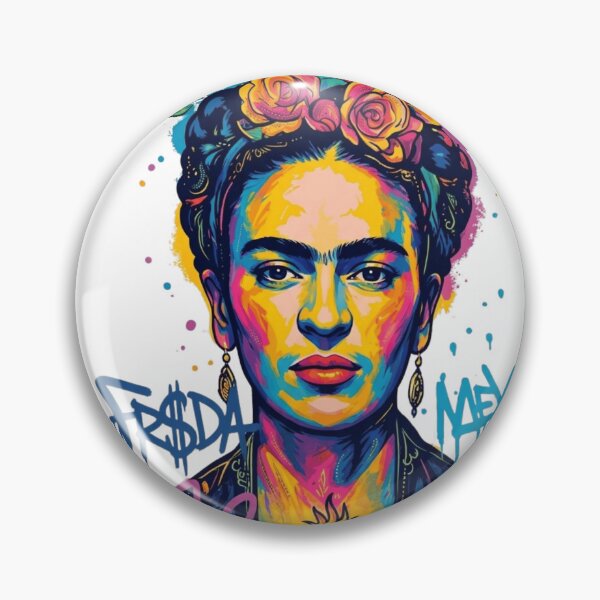 Item preview, Frida Kahlo Street Art Graffiti Feminist Portrait designed and sold by ZENVIRART.