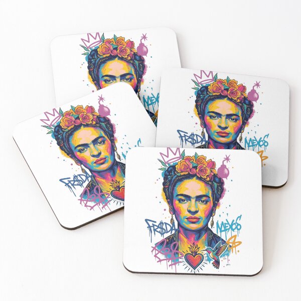 Item preview, Frida Kahlo Street Art Graffiti Feminist Portrait designed and sold by ZENVIRART.
