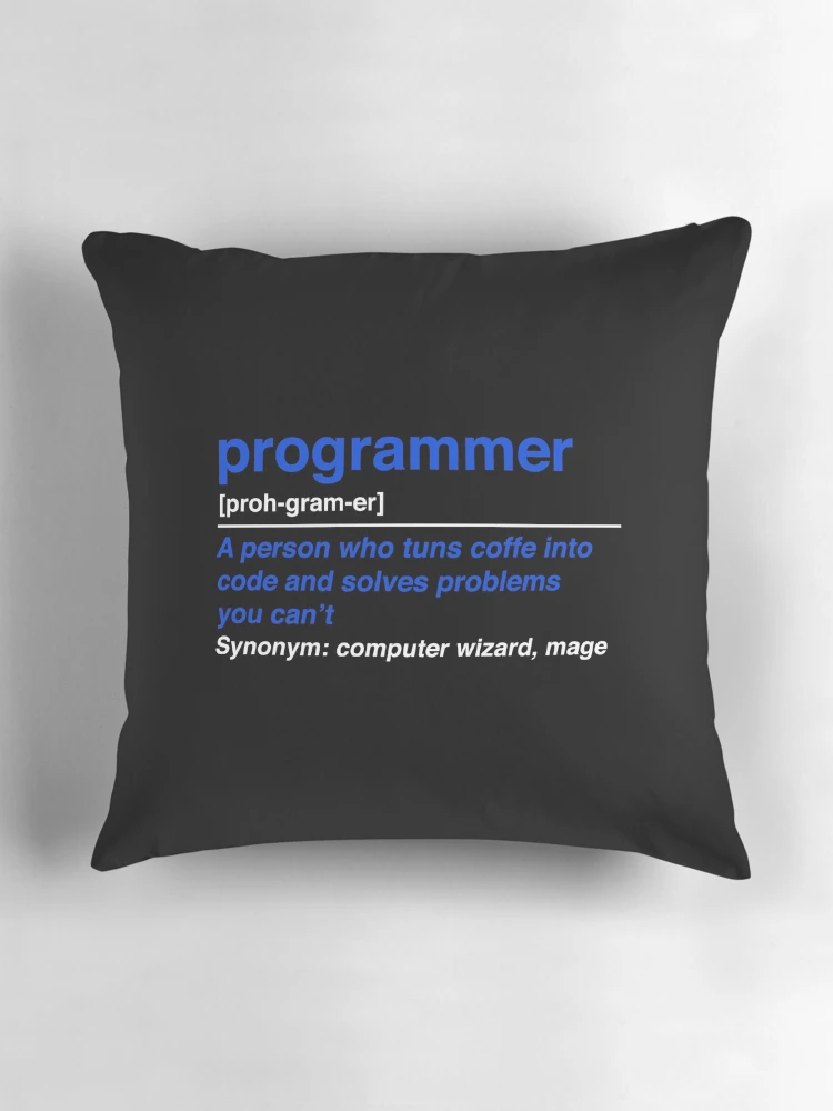 Thumbnail 3 of 4, Pillow, Programmer designed and sold by KeepOnCoding.