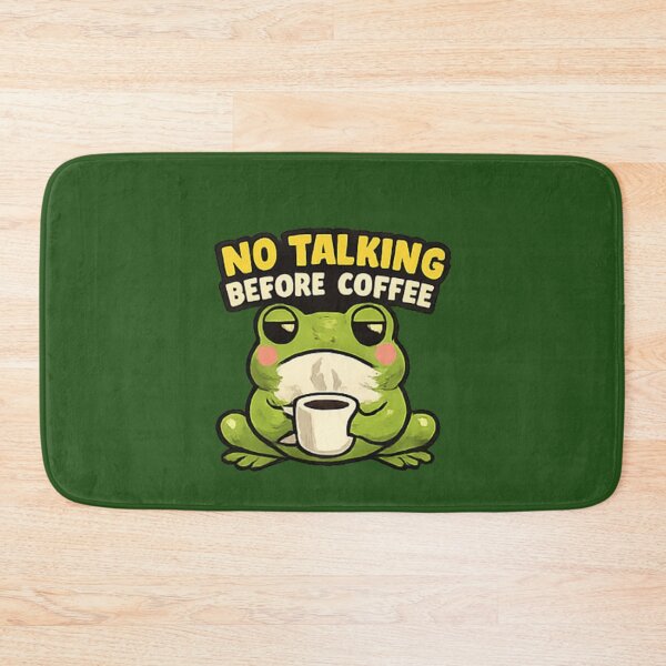 Item preview, No Talking Before Coffee Funny Frog Shirt designed and sold by Hobby-up.