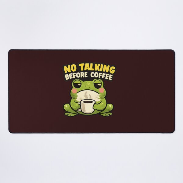 Item preview, No Talking Before Coffee Funny Frog Shirt designed and sold by Hobby-up.