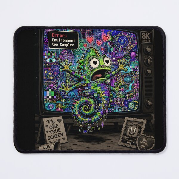 Item preview, Chameleon in Love humour designed and sold by CoolCrazyQuirky.
