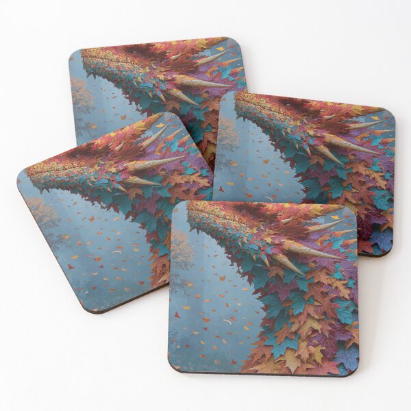 Item preview, Autumn Dragon With Falling Leaves designed and sold by Visual Foundry.