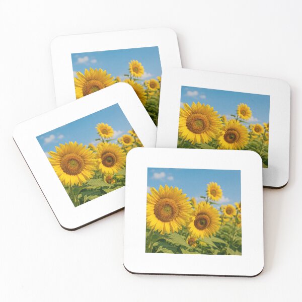 Item preview, Golden Sunflowers in Summer Field designed and sold by riki2365.