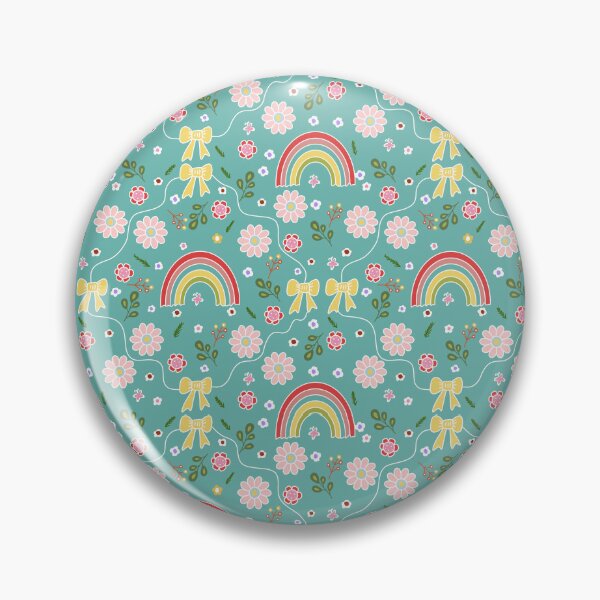 Item preview, Cute rainbow in green seamless pattern  designed and sold by Min659.
