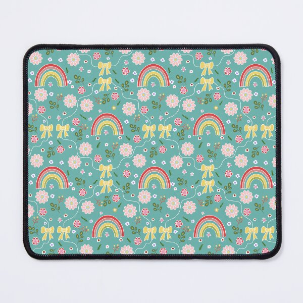 Item preview, Cute rainbow in green seamless pattern  designed and sold by Min659.