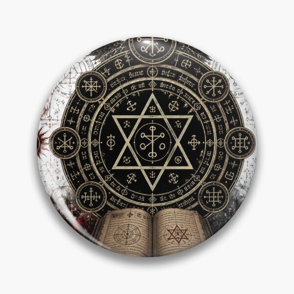 Item preview, Occult Grimoire Circle | Mystic Solomon Seal Artwork designed and sold by Sticleg.