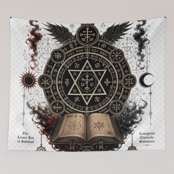 Item preview, Occult Grimoire Circle | Mystic Solomon Seal Artwork designed and sold by Sticleg.