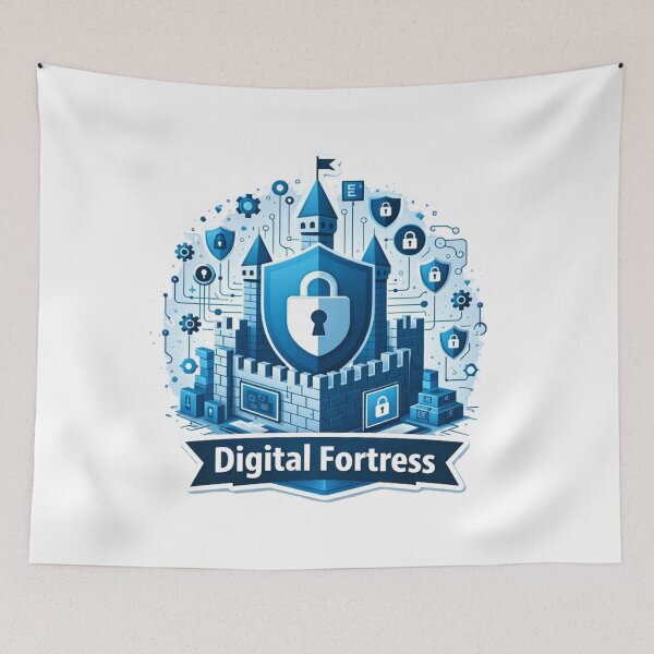 Item preview, ​Digital Fortress Cybersecurity IT Professional Tech Design designed and sold by JREEHBRAND.