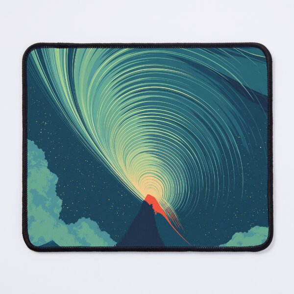 Item preview, Aurora Borealis Volcano Night Sky designed and sold by Visual Foundry.
