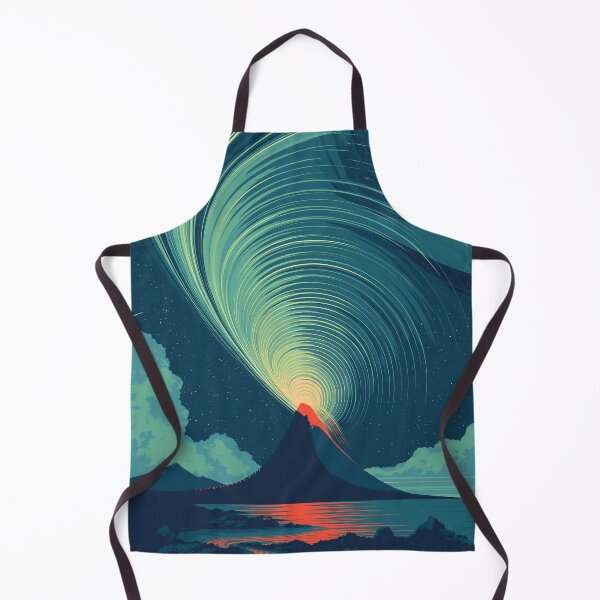 Item preview, Aurora Borealis Volcano Night Sky designed and sold by Visual Foundry.