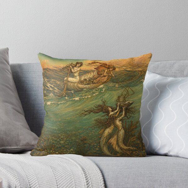 Item preview, Art Nouveau Mermaid Fantasy Illustration for Mythology Lovers designed and sold by RickE.