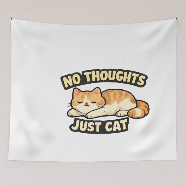 Item preview, No Thoughts Just Cat Funny Sleeping Cat Shirt designed and sold by Hobby-up.
