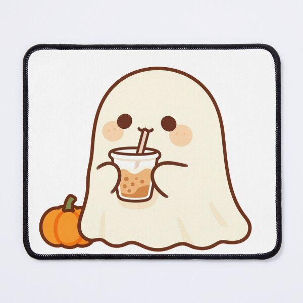 Item preview, Cute Halloween Ghost Boba Sticker designed and sold by AillustriaAK.