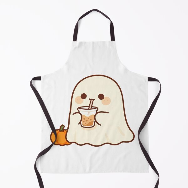 Item preview, Cute Halloween Ghost Boba Sticker designed and sold by AillustriaAK.