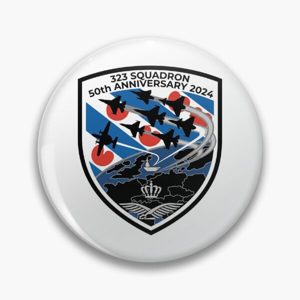 Item preview, Royal Netherlands Air Force 323 Squadron 50th Anniversary Commemorative Patch designed and sold by CharlieDesings.