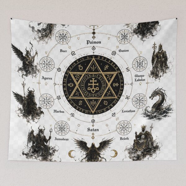 Item preview, Demonic Sigil Network | Lesser Key Inspired Magic Circle designed and sold by Sticleg.