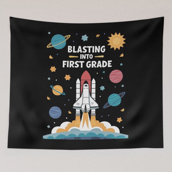 Item preview, Blast Off First Grade Rocket designed and sold by SiarheiYur.