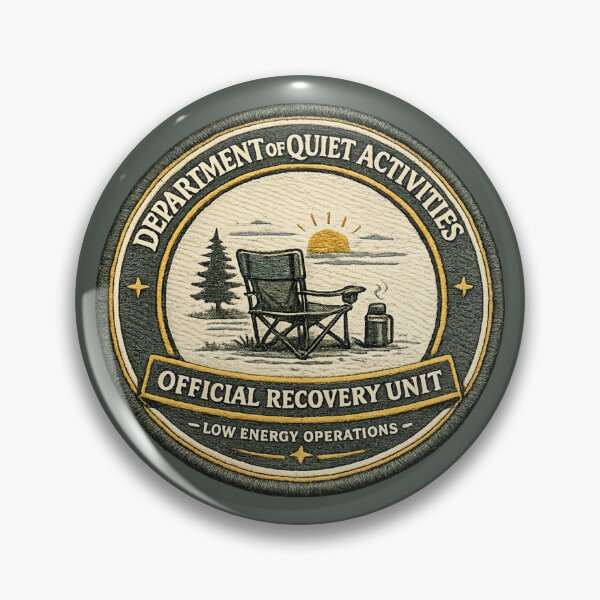 Item preview, Department of Quiet Activities Official Recovery Unit Patch Design designed and sold by ChirpInc.