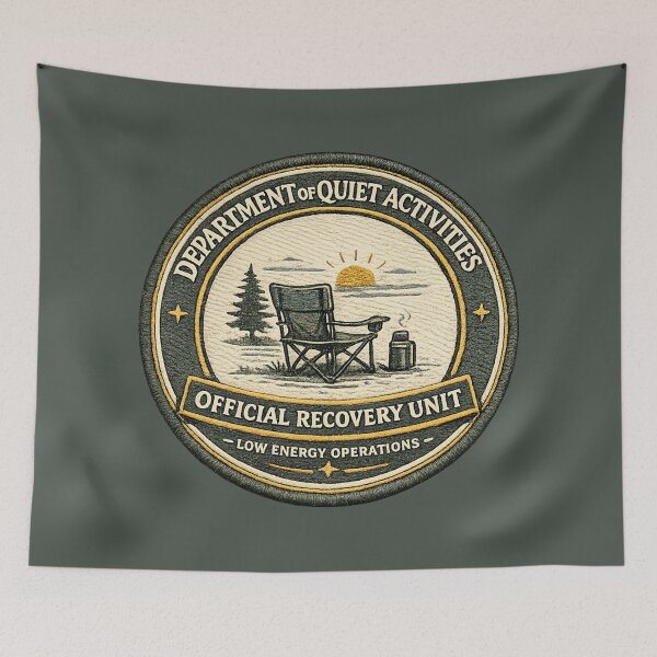 Item preview, Department of Quiet Activities Official Recovery Unit Patch Design designed and sold by ChirpInc.