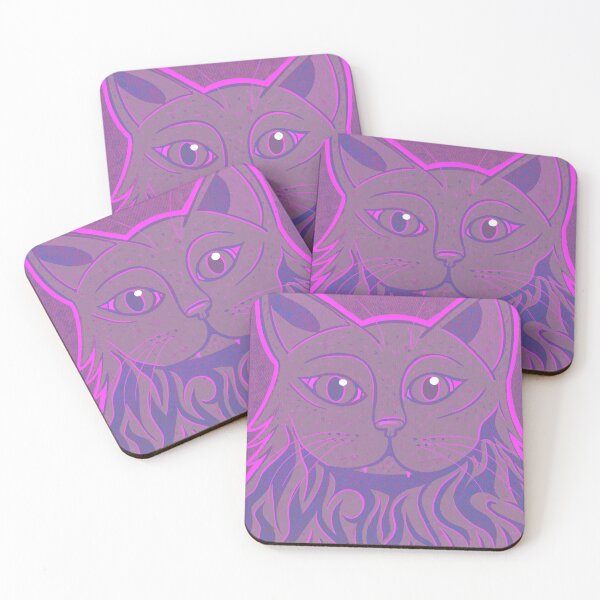 Item preview, Pop Art Colorful Cat in Purple designed and sold by Katie.s.stryker.