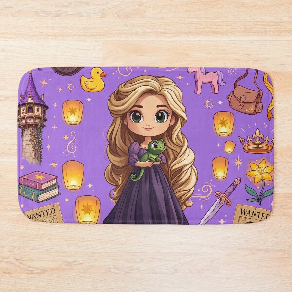 Item preview, Kawaii Rapunzel Tangled Collage designed and sold by KismetsKawaiiCo.