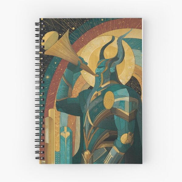 Item preview, Heimdall Guardian of Bifrost Art Deco Portrait designed and sold by NordicDreams.