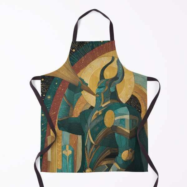 Item preview, Heimdall Guardian of Bifrost Art Deco Portrait designed and sold by NordicDreams.