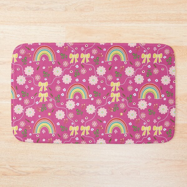 Item preview, Cute rainbow in pink seamless pattern  designed and sold by Min659.