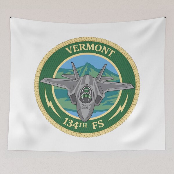 Item preview, Vermont Air National Guard 134th Fighter Squadron Commemorative Emblem designed and sold by CharlieDesings.