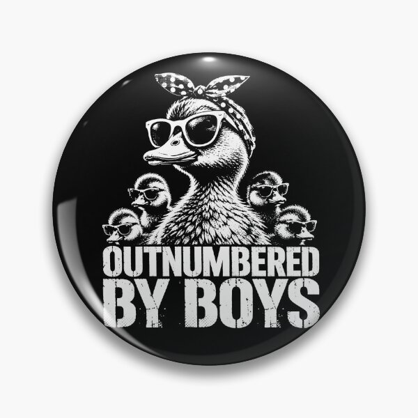Item preview, Outnumbered By Boys – Funny Boy Mom Duck Mom Design designed and sold by PosiMCreations.