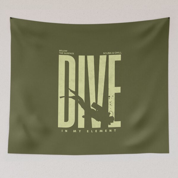 Item preview, Minimalist Retro Dive Aesthetic - In My Element designed and sold by KaBaRen.
