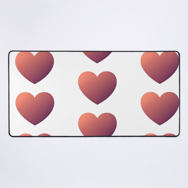 Item preview, Minimalist Grainy Gradient Heart - Coral to Plum designed and sold by krish-prints.