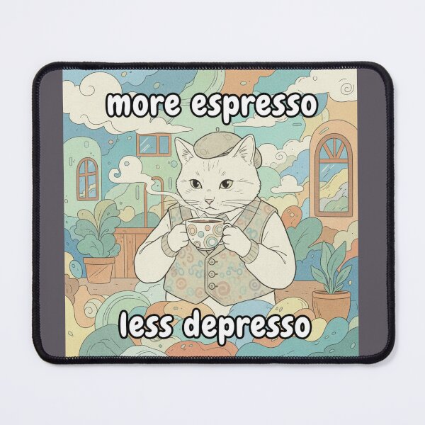 Item preview, Cat and coffee! designed and sold by Zelda50.